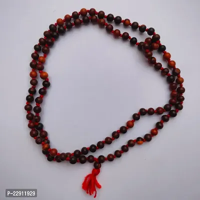 Mala 108 Beads Original |Lal Chandan Mala 108+1 Original Beads | For Wearing And Japa | Red-thumb0