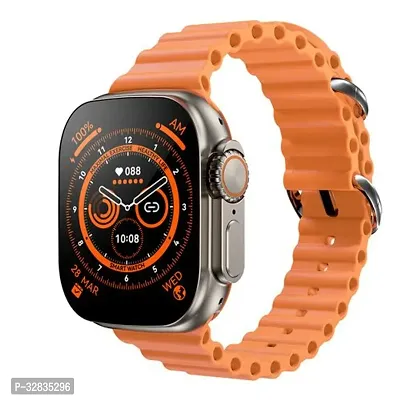 49mm Unisex Series 9 2.19 Sport Nfc Smartwatch Bluetooth Call Waterproof for Ios  Android (orange)-thumb0