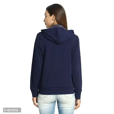 Meijaata Full Sleeve Regular fit Zipper Hoodie/Poly Lycra Hoodie/Winter Jacket/Running Hoodie/Zipper Sweatshirt for Women-thumb2
