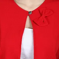 Meijaata Women's Polyester Button Front Shrug-thumb4