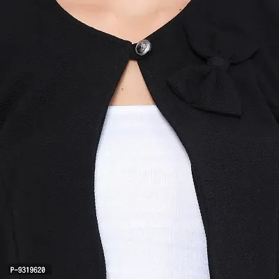 Meijaata Women's Polyester Button Front Shrug-thumb5