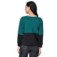 Meijaata Women's Casual Stylish Full Sleeves Polyester Lycra Sweatshirt-thumb1