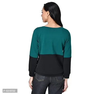 Meijaata Women's Casual Stylish Full Sleeves Polyester Lycra Sweatshirt-thumb2