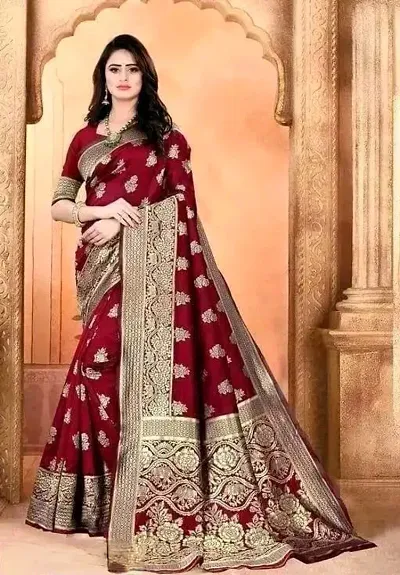 New In Cotton Blend Saree with Blouse piece 