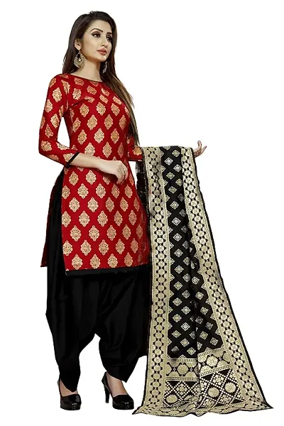 Banaras Art Silk Dress Material