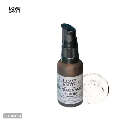 Love Earth 10% Niacinamide Serum With Aloe Vera And Olive Leaf Extract For Blemishes, Inflammation  Acne Prone Skin 30 ML-thumb3