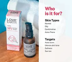 Love Earth AHA 10% Lactic Acid Serum With Organic Carrot Root  Hyaluronic Acid For Hyperpigmentation, Dark Spots  Ageing 30 ML-thumb3