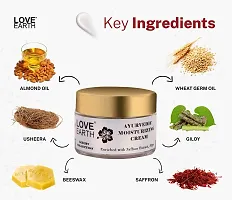 Love Earth Ayurvedic Moisturizing Cream with Saffron, Usheera, Giloy Extracts Deep Moisturizing for All Skin Types 50gm-thumb2