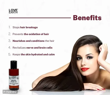 Love Earth Organic Onion Hair Oil Prevents Hair Fall, Dandruff  Accelerates Hair Growth 100ml-thumb3