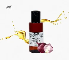 Love Earth Organic Onion Hair Oil Prevents Hair Fall, Dandruff  Accelerates Hair Growth 100ml-thumb1