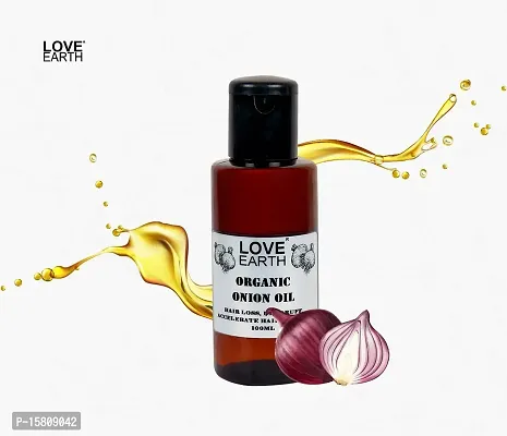 Love Earth Organic Onion Hair Oil Prevents Hair Fall, Dandruff  Accelerates Hair Growth 100ml-thumb2