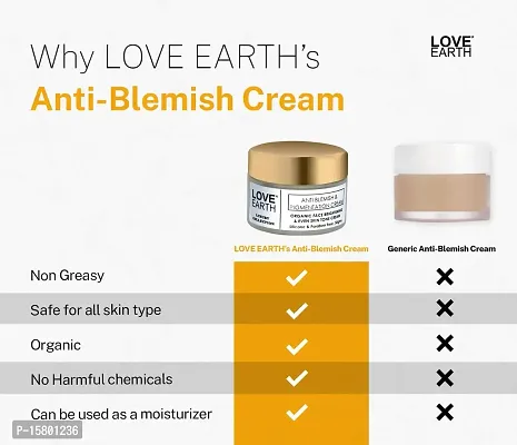 Love Earth Anti-Blemish  Anti-Pigmentation Cream With Aloe Vera  Vitmain E For Reducing Acne, Pimples,  Skin Brightening 50gm-thumb3