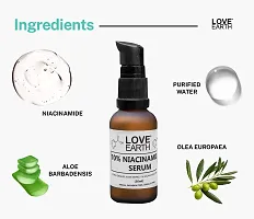 Love Earth 10% Niacinamide Serum With Aloe Vera And Olive Leaf Extract For Blemishes, Inflammation  Acne Prone Skin 30 ML-thumb3