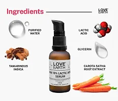 Love Earth AHA 10% Lactic Acid Serum With Organic Carrot Root  Hyaluronic Acid For Hyperpigmentation, Dark Spots  Ageing 30 ML-thumb4