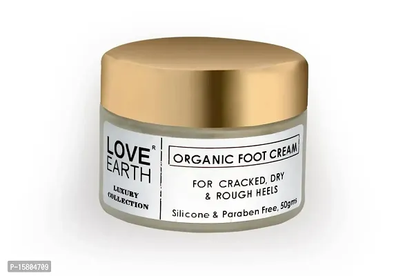 Love Earth Organic Foot Cream With Green Tea  Jojoba Oil(Simmondsia Chinensis) For Skin Hydration And Soft Skin 50gm