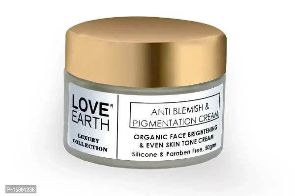 Love Earth Anti-Blemish  Anti-Pigmentation Cream With Aloe Vera  Vitmain E For Reducing Acne, Pimples,  Skin Brightening 50gm