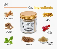 Love Earth Haldi Chandan Rose Face Pack With Amba Haldi  Chandan, For Face  Body, Paraben Free 30gm-thumb2