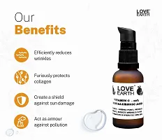 Love Earth Vitamin C Serum For Skin Hydration, Reduces Wrinkles  Hyperpigmentation With Pure Vitamin C  Organic Witch Hazel 30ml-thumb3