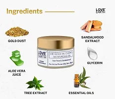 Love Earth 24K Gold Oil Control Moisturizing Gel With Aloe Vera  Sandalwood Extract For Sensitive  Acne-Prone Skin Suitable For All Skin Types 50gm-thumb2