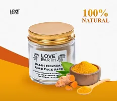 Love Earth Haldi Chandan Rose Face Pack With Amba Haldi  Chandan, For Face  Body, Paraben Free 30gm-thumb1