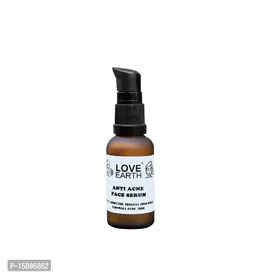 Love Earth Anti Acne Serum With Pure Vitamin C  Witch Hazel For Acne Free And Even Skin Tone Suitable For All Skin Types 30ml-thumb0