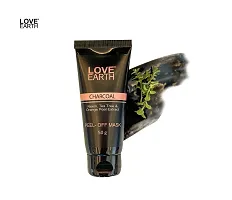 Love Earth Charcoal Peel Off Mask with Activated Charcoal and Neem Extracts For Acne, Pimples  Whiteheads removal 50g-thumb3