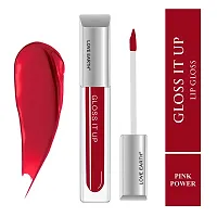 Love Earth Liquid Lip Gloss -Pink Power For Soft  Dewy Lips Enriched with Vitamin E  Almond Oil | Lip Color For Glossy Look |Lightweight Non Sticky Lip shiner For Moisturizing Lips (Deep Pink) 3ml-thumb1