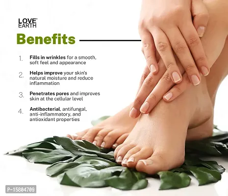 Love Earth Organic Foot Cream With Green Tea  Jojoba Oil(Simmondsia Chinensis) For Skin Hydration And Soft Skin 50gm-thumb4