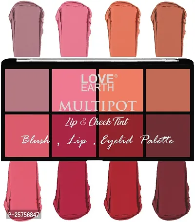 Love Earth Blush , Lips , Eyelid Palette With Richness Of Jojoba Oil And Vitamin E For Blush, Lips, Eyelids (16gm)-thumb0