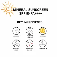 Love Earth Mineral Sunscreen SPF 50 PA++++|No White Cast | UV Protection| Non-Oily| Non-Greasy| Paraben-Free| All Skin Types | For Women  Men | 50G-thumb3