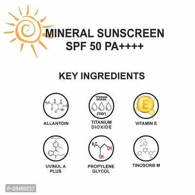 Love Earth Mineral Sunscreen SPF 50 PA++++|No White Cast | UV Protection| Non-Oily| Non-Greasy| Paraben-Free| All Skin Types | For Women  Men | 50G-thumb4