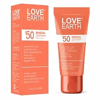 Love Earth Mineral Sunscreen SPF 50 PA++++|No White Cast | UV Protection| Non-Oily| Non-Greasy| Paraben-Free| All Skin Types | For Women  Men | 50G-thumb4