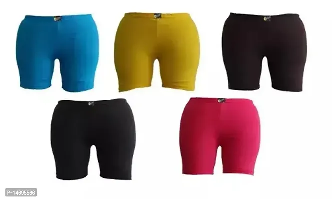 Trendy Cotton Solid Tight for Women-Pack of 5-thumb0