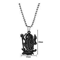 AFH Goddess Kali/Maa Kali/Mahakali Grey Locket Stainless Steel Chain Pendant for Men and Women-thumb1