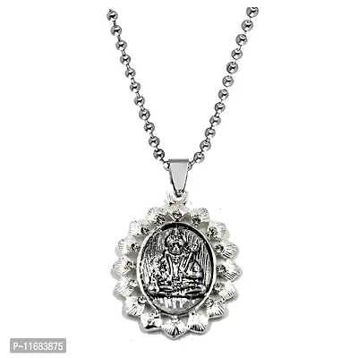 AFH Lord Gadhadhari Hanuman with stainless Steel Chain Pendant For Men,Women