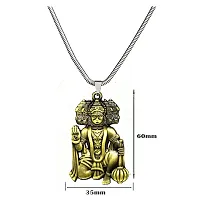 AFH Lord Panchmukhi Hanuman Bronze Religious Locket with Snake Chain Pendant for Men and Women-thumb1