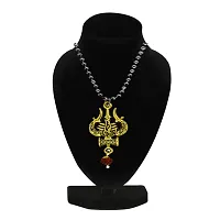 AFH Elegent Fashion Shiv Trishul Damaru rudraksha Locket With Chain Lord Shiva Gold Alloy Pendent-thumb2