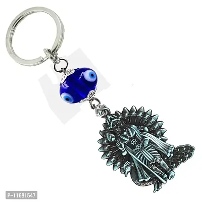 AFH Lord Subramanya Swamy, Murugan Grey Double Sided Religious Gifting Evil Eye Key Chain-thumb2