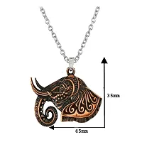 Elephant Head Lucky Charm Religious Copper Zinc Metal Pendnet Link Chain for Men,Women-thumb1