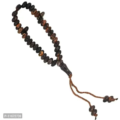 Faynci Tasbih Stone Islamic Muslims 8 mm 33 Beads Allah Prayer Mala (Brown Shade)