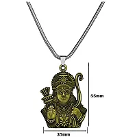 AFH Dasharatha Nandan Lord Prabhu Ram Bronze Locket With Snake Chain Pendant for Men and Women-thumb1