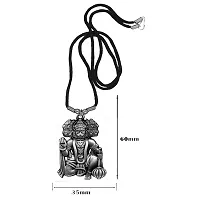 AFH Lord Panchamukhi Hanuman Grey Locket With Cord Chain Pendant for Men and Women-thumb1