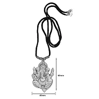 AFH Shiv Gauri Putra Ganesh Silver Copper Locket with Cord Chain Pendent for Men, Women-thumb1