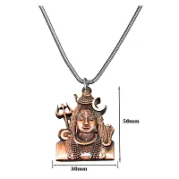 AFH Lord Shiva Bholenath Copper locket with Snake Chain Pendant For Men,Women-thumb1