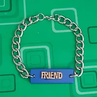 AFH Valuable Best Friends Gift Decorative Square Charm Blue Friend Love Bracelets For Boys And Girls-thumb3