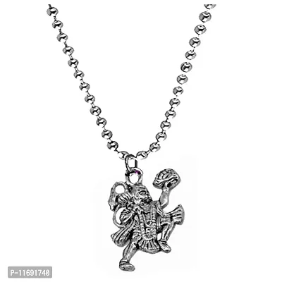 AFH Lord Flying Hanuman Locket with Stainless Steel Chain Pendent for men, women