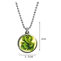 AFH Lord Leaf Ganesh Locket With Stainless Steel Chain Pendant For Men,Women-thumb1