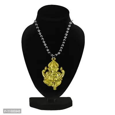 AFH Lord Ganesh gold plated pendent with Stainless Steel Chain for men, women-thumb3