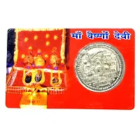 AFH Shri MATA Vaishno Devi Jay MATA Di Golden Coin ATM Card - for Health, Wealth, Prosperity and Success Brass Yantra-thumb2