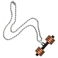 AFH Dumbbells Fitness Bodybuilding Sports dumbbell (barbell) Copper Locket With Stainless Steel Chain-thumb1